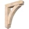 Ekena Millwork Thorton Arts and Crafts Smooth Bracket w/ Offset Brace, Douglas Fir, 7 1/2"W x 34"D x 38"H BKT0806X34X38THR03SDF - alternate 1